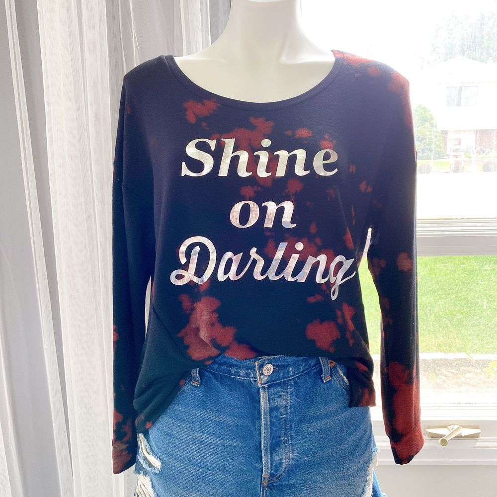 Shine on Darling Hand Bleached Sweatshirt